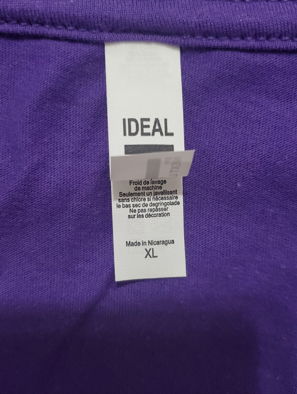 Classic V-Neck Purple T-Shirt - Picture 4 of 5